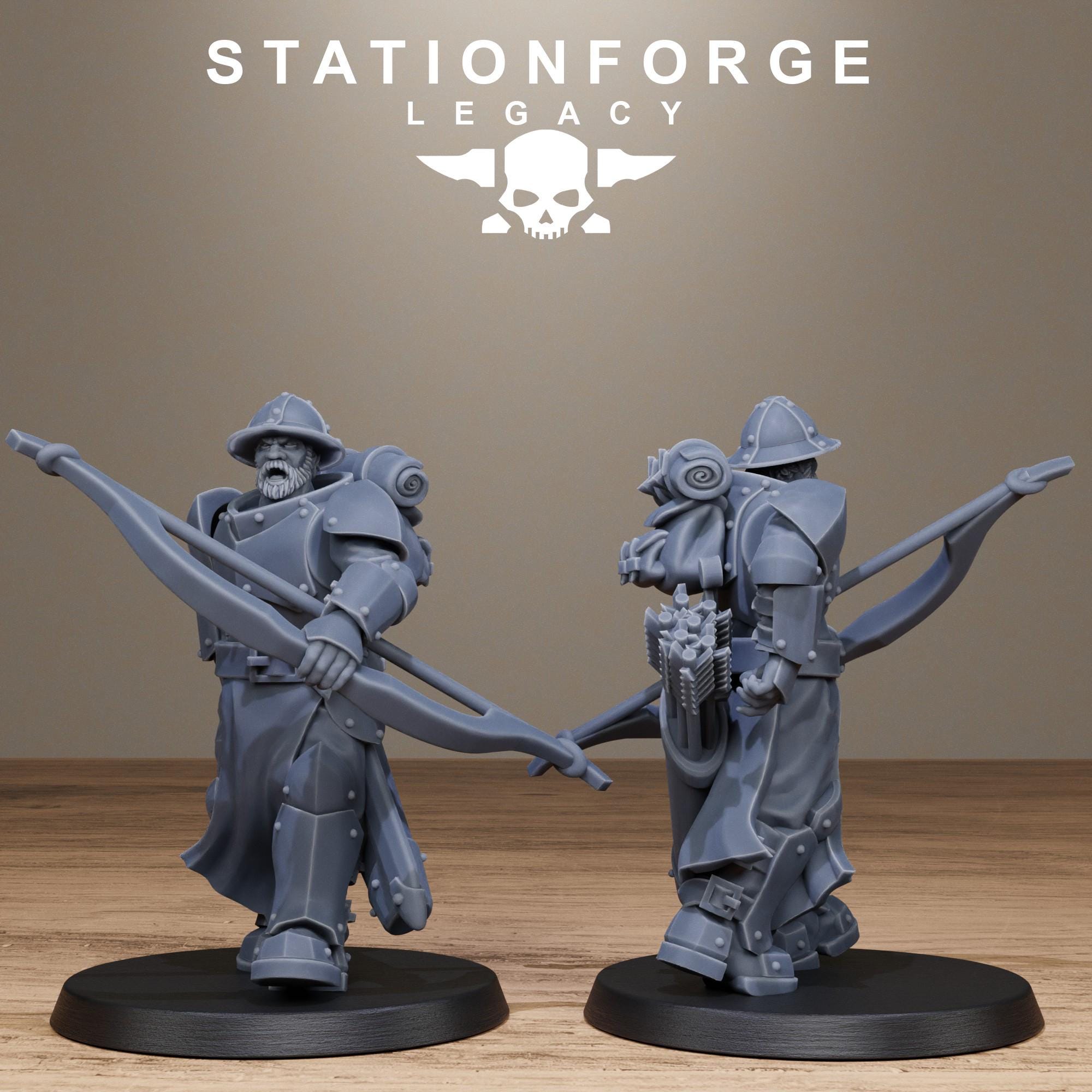 Solaris Archers from StationForgeLegacy/10 Miniatures +Gratis Bases