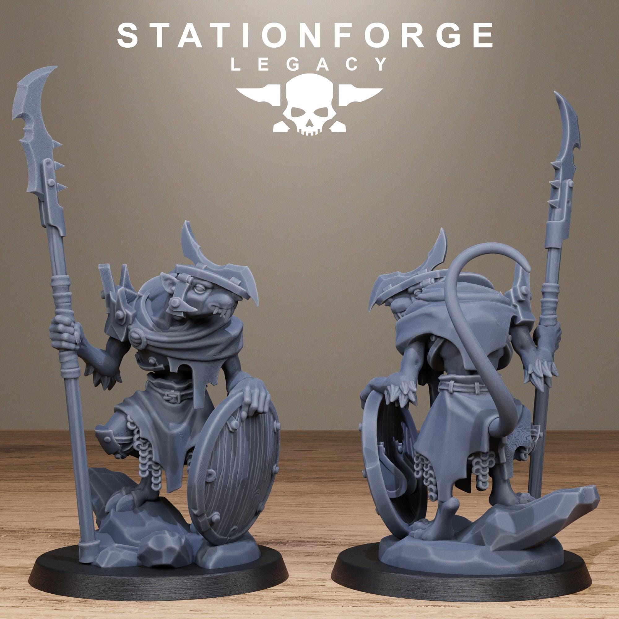 Rotfang Melee Infantry from StationForgeLegacy/10 Miniatures +Gratis Bases