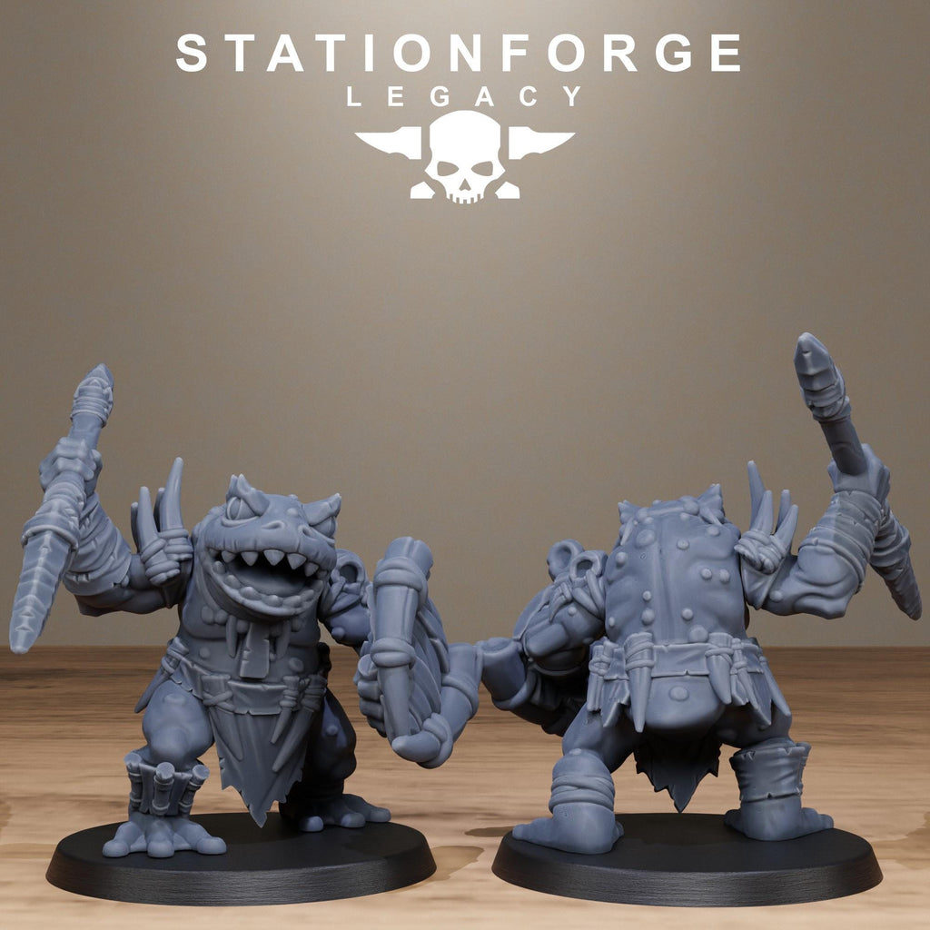 Bogkin Heavies from StationForgeLegacy/10 Miniatures +Gratis Bases