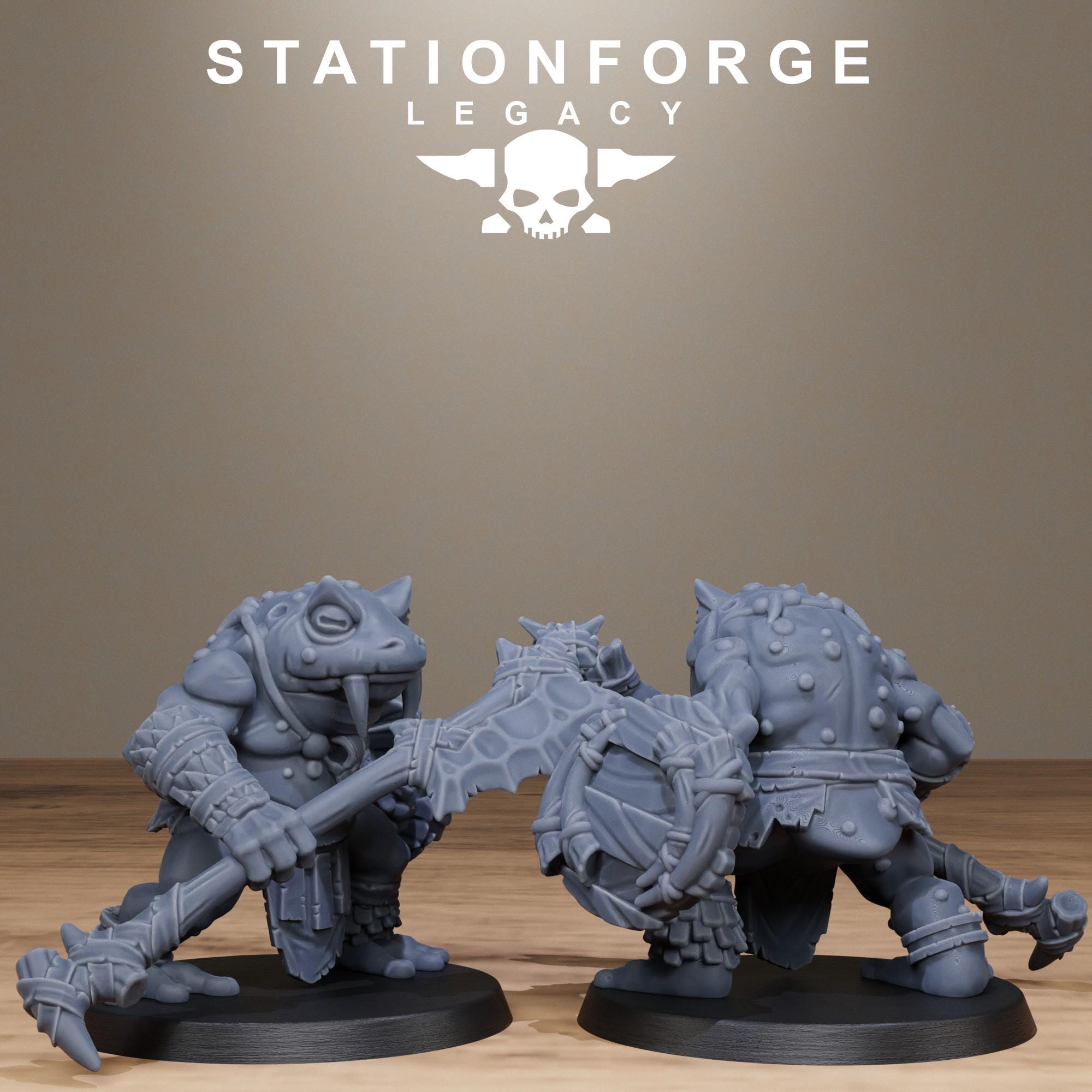 Bogkin Heavies from StationForgeLegacy/10 Miniatures +Gratis Bases