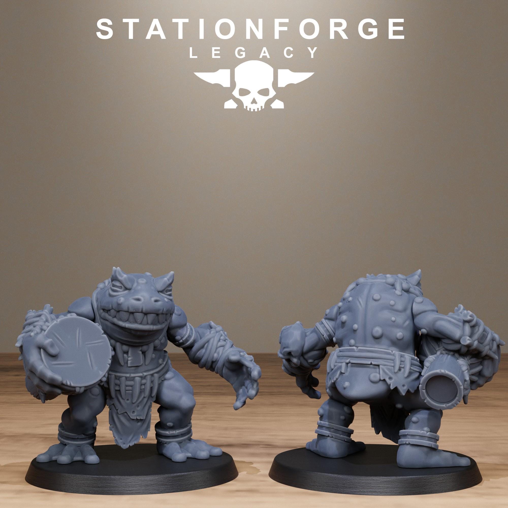 Bogkin Heavies from StationForgeLegacy/10 Miniatures +Gratis Bases
