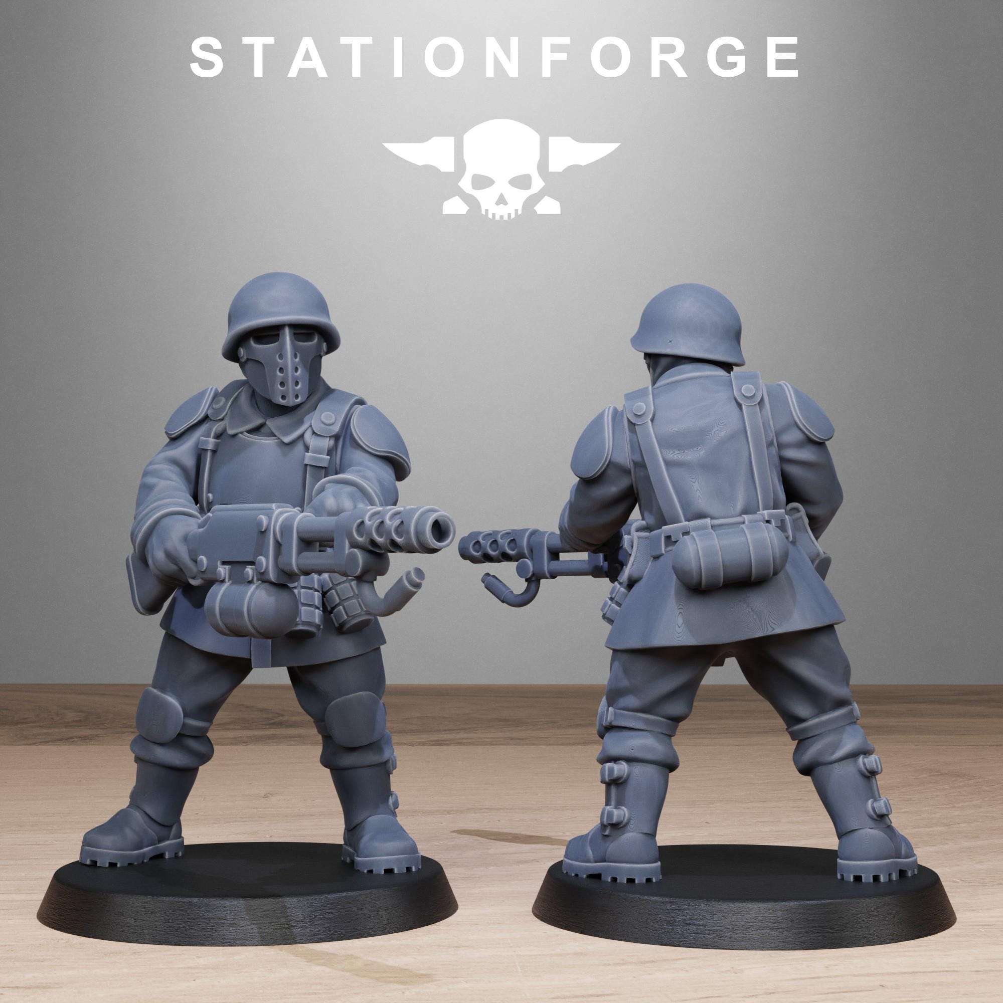 FreeGuard Infantry from StationForge/10 Miniatures +Gratis Bases