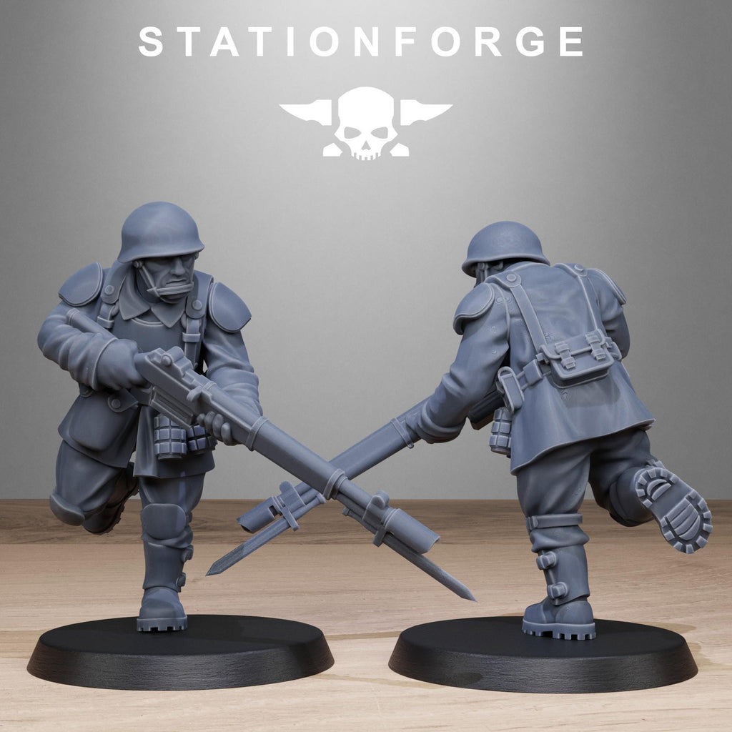 FreeGuard Infantry from StationForge/10 Miniatures +Gratis Bases