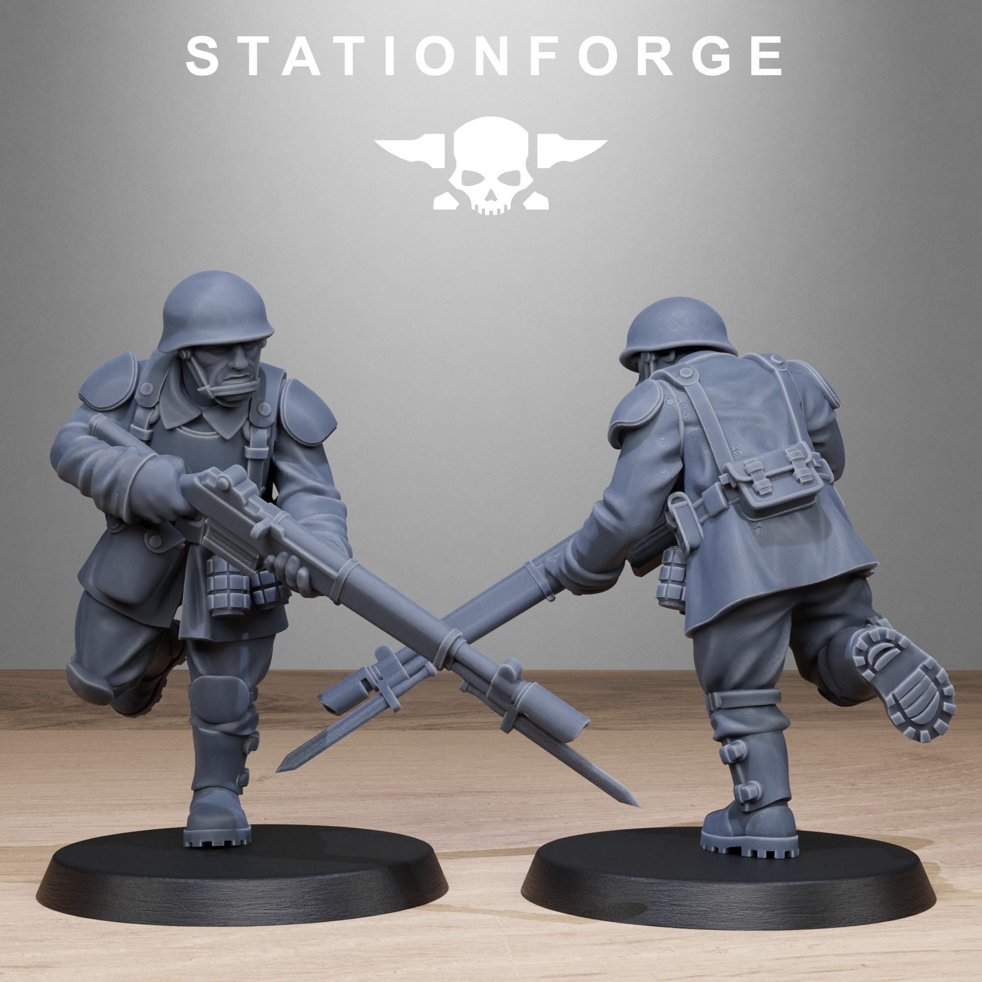 FreeGuard Infantry from StationForge/10 Miniatures +Gratis Bases
