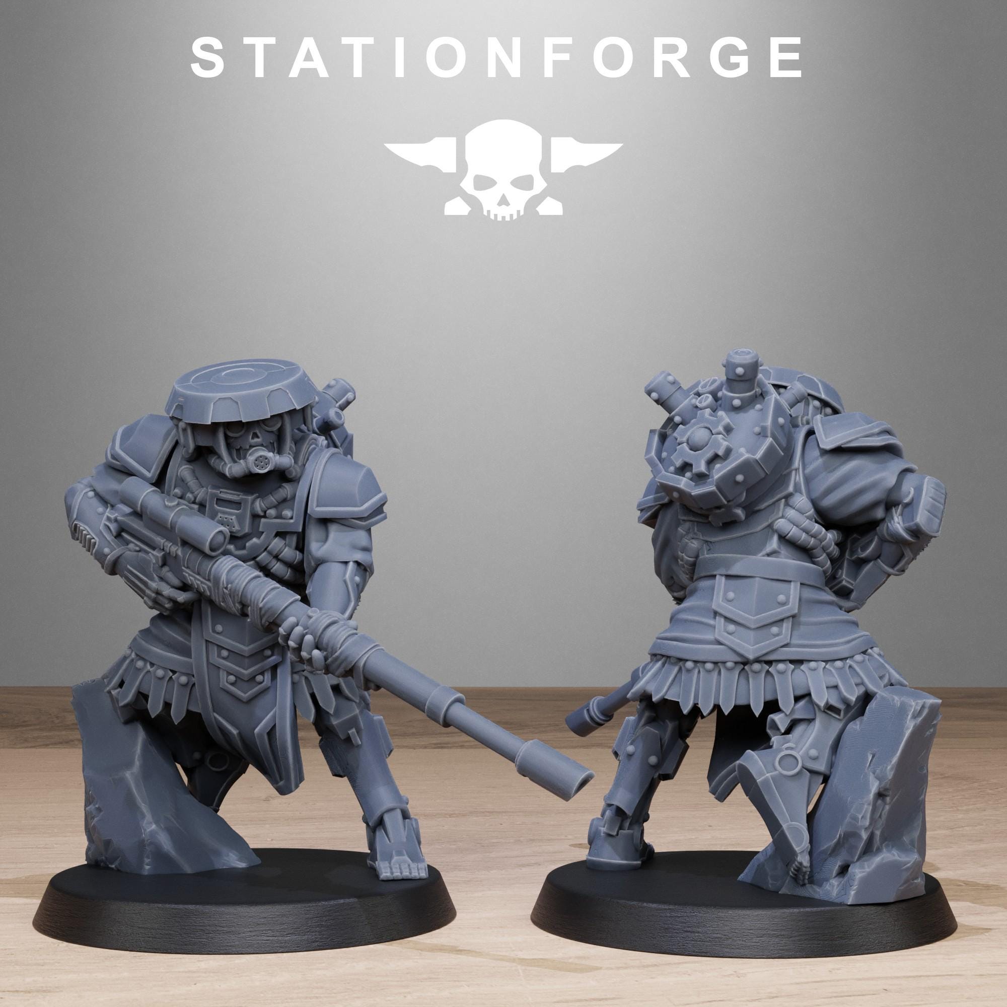 Scavenger Sniperrs from StationForge/10 Miniatures +Gratis Bases