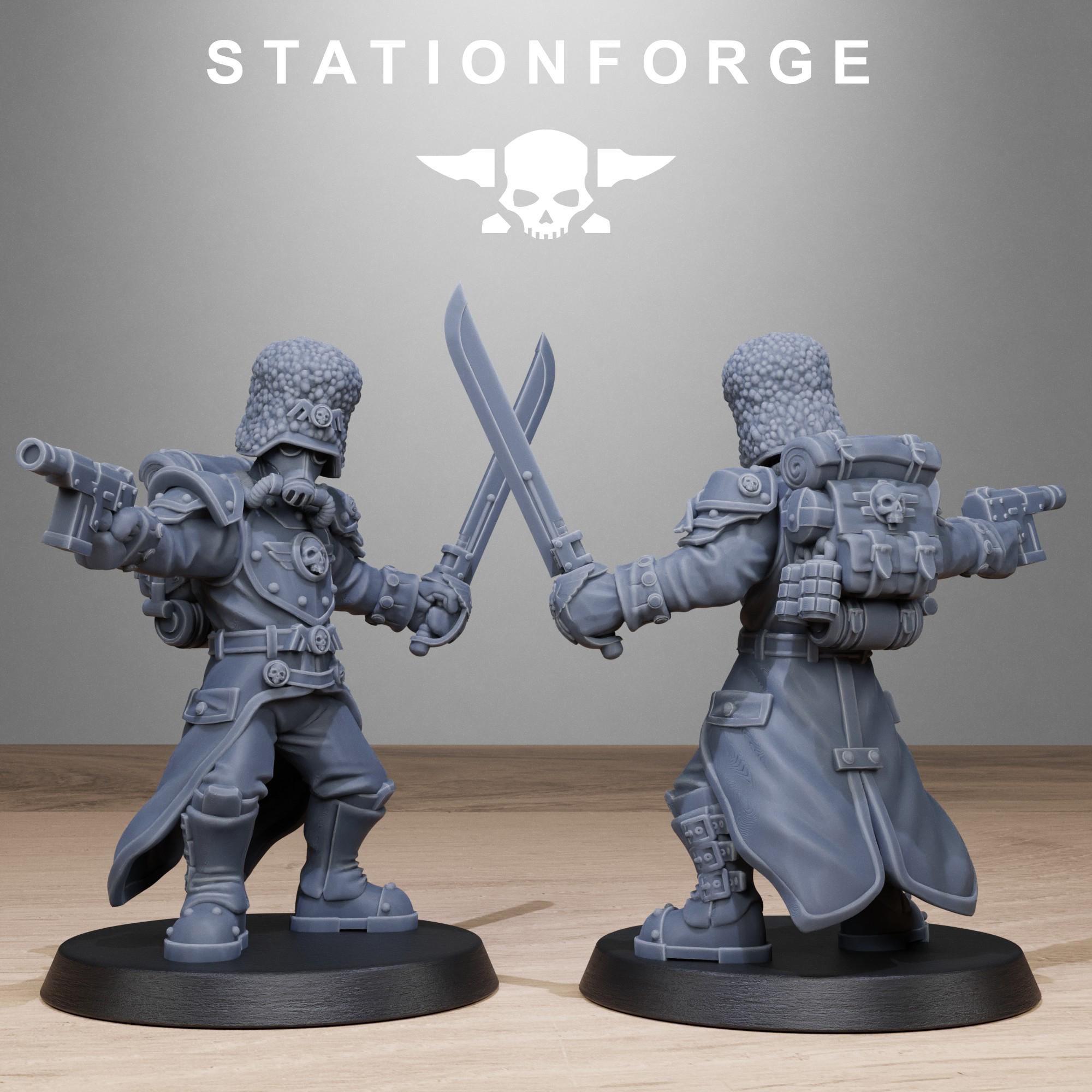 GrimGuard Royals from StationForge/10 Miniatures +Gratis Bases
