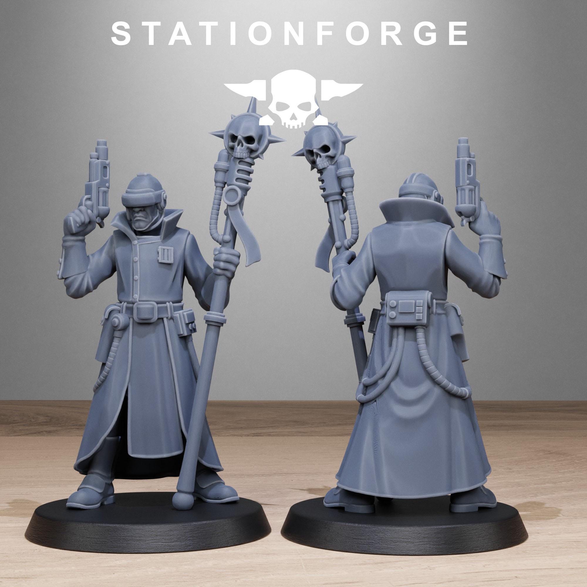 GrimCorp Seers from StationForge/10 Miniatures +Gratis Bases