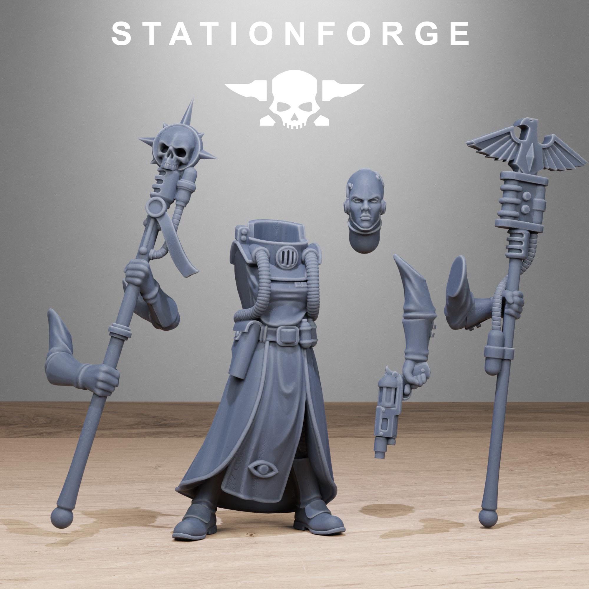 GrimCorp Seers from StationForge/10 Miniatures +Gratis Bases