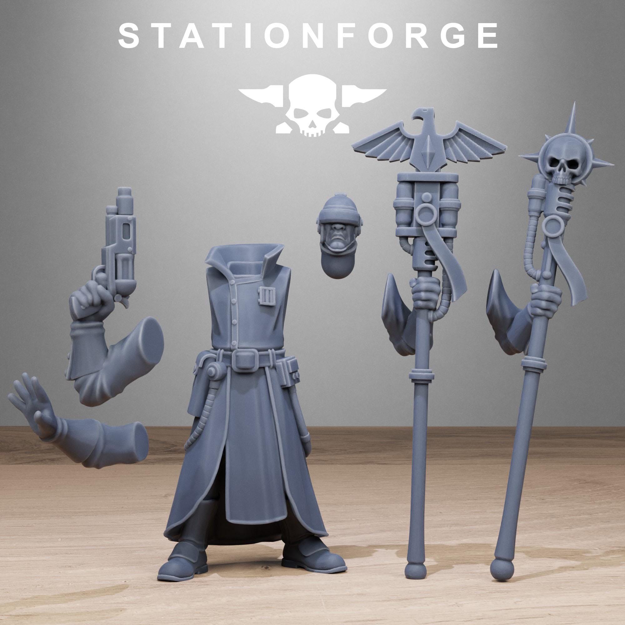 GrimCorp Seers from StationForge/10 Miniatures +Gratis Bases