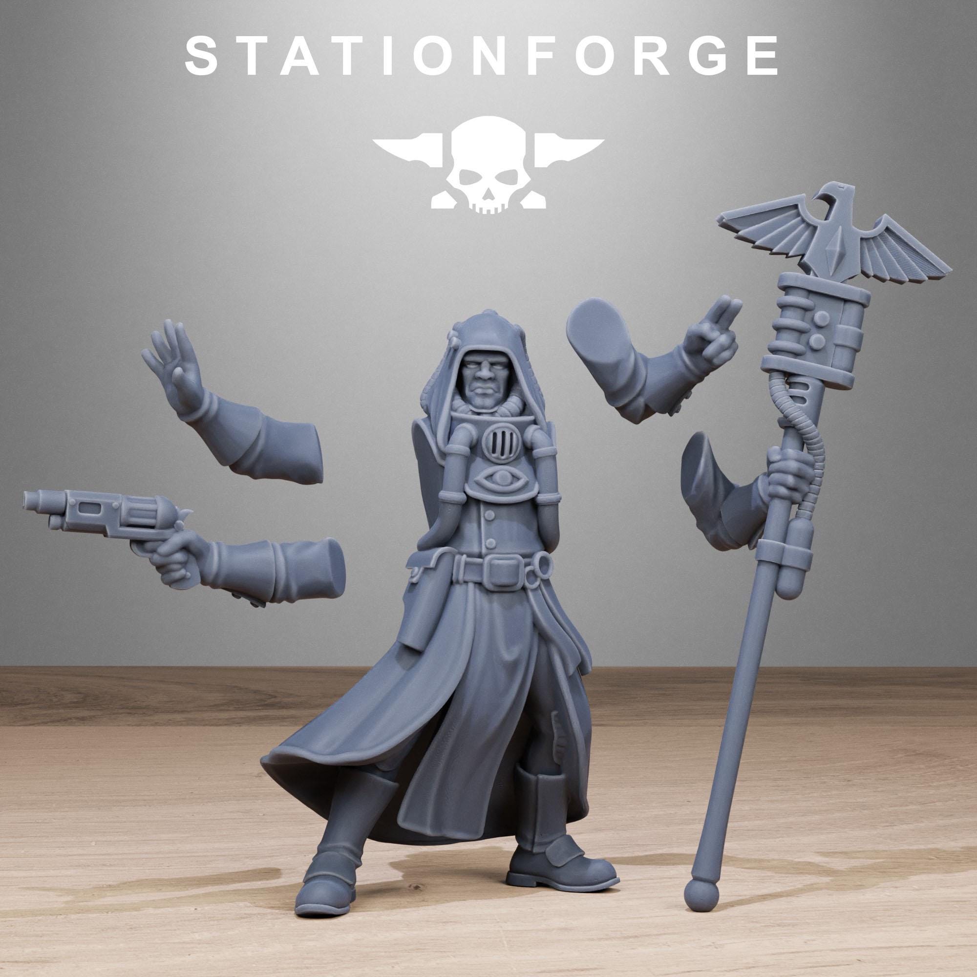 GrimCorp Seers from StationForge/10 Miniatures +Gratis Bases
