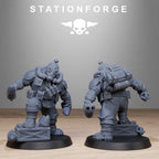 GrimGuard Jungle Fighter Mutants from StationForge/10 Miniatures +Gratis Bases
