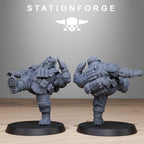 GrimGuard Jungle Fighter Mutants from StationForge/10 Miniatures +Gratis Bases