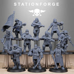 RoyalGuard Enforces from StationForge/10 Miniatures +Gratis Bases