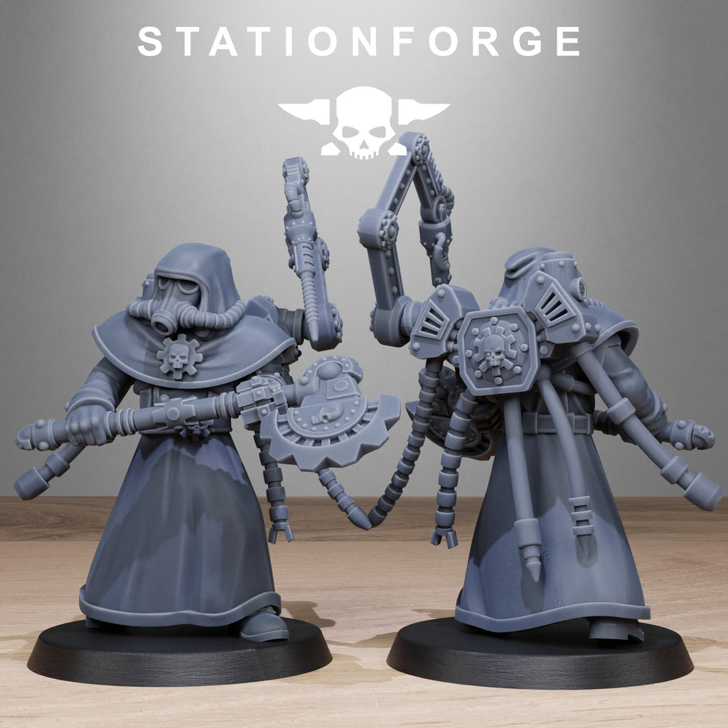 GrimGuard Tech Engineers from StationForge/10 Miniatures +Gratis Bases