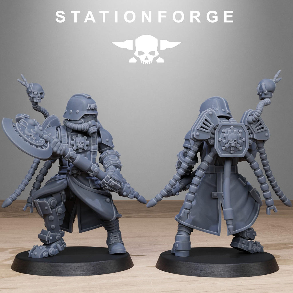 GrimGuard Tech Engineers from StationForge/10 Miniatures +Gratis Bases