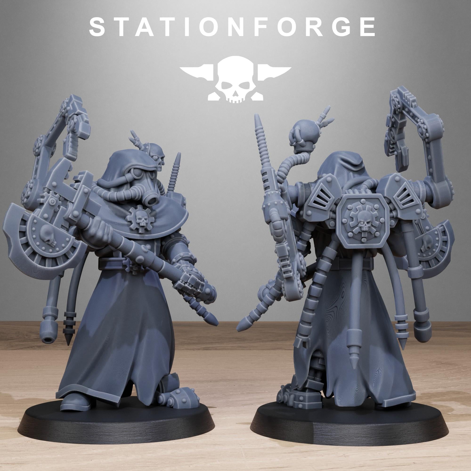 GrimGuard Tech Engineers from StationForge/10 Miniatures +Gratis Bases