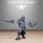 GrimGuard Rocketeers from StationForge/10 Wargame Miniatures +Gratis Bases