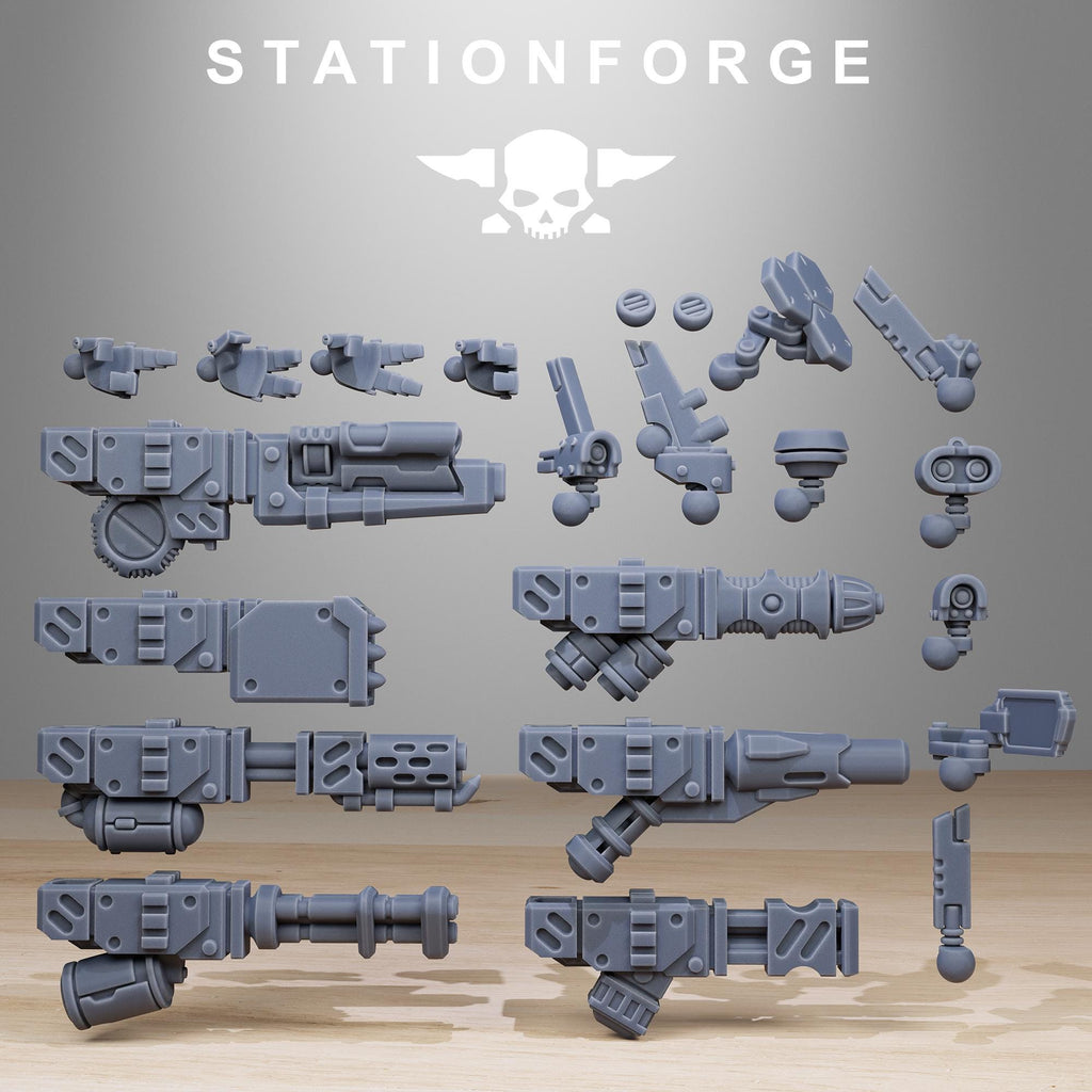 Tarion Strike Mechs Mk1 Builder Kit/full set for 3 Mechs from StationForge/Wargame Miniature+ Gratis Bases
