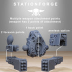 Tarion Strike Mechs Mk1 Builder Kit/full set for 3 Mechs from StationForge/Wargame Miniature+ Gratis Bases