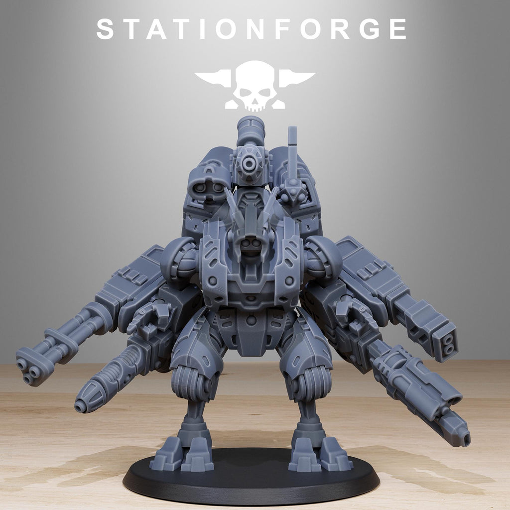Tarion Strike Mechs Mk1 Builder Kit/full set for 3 Mechs from StationForge/Wargame Miniature+ Gratis Bases