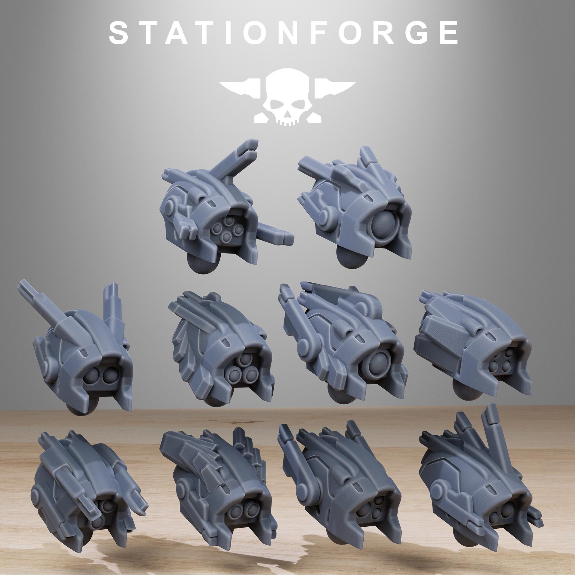 Tarion Strike Mechs Mk1 Builder Kit/full set for 3 Mechs from StationForge/Wargame Miniature+ Gratis Bases