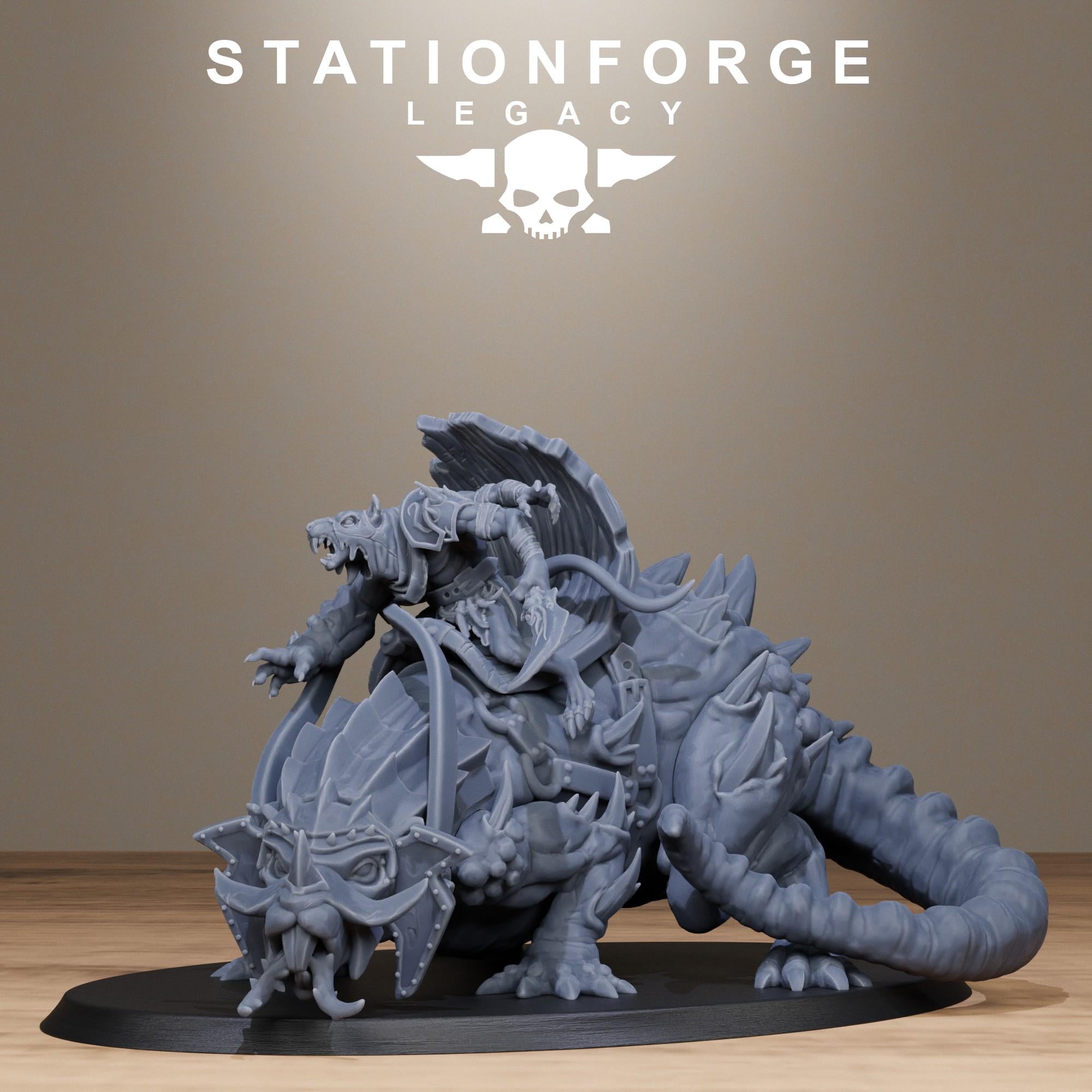 Rotfang Beast from StationForgeLegacy/Tabletop Miniature +Gratis Base