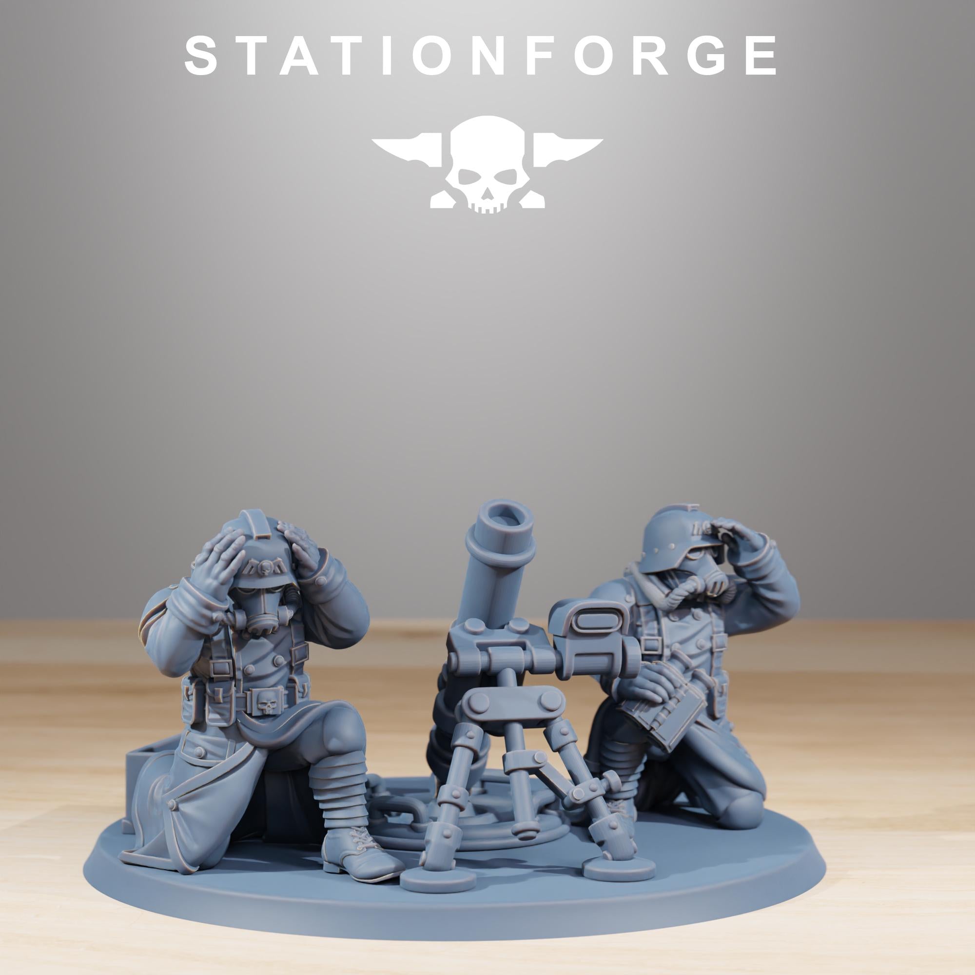 GrimGuard Battle Weapons from StationForge/Miniature +Gratis Base