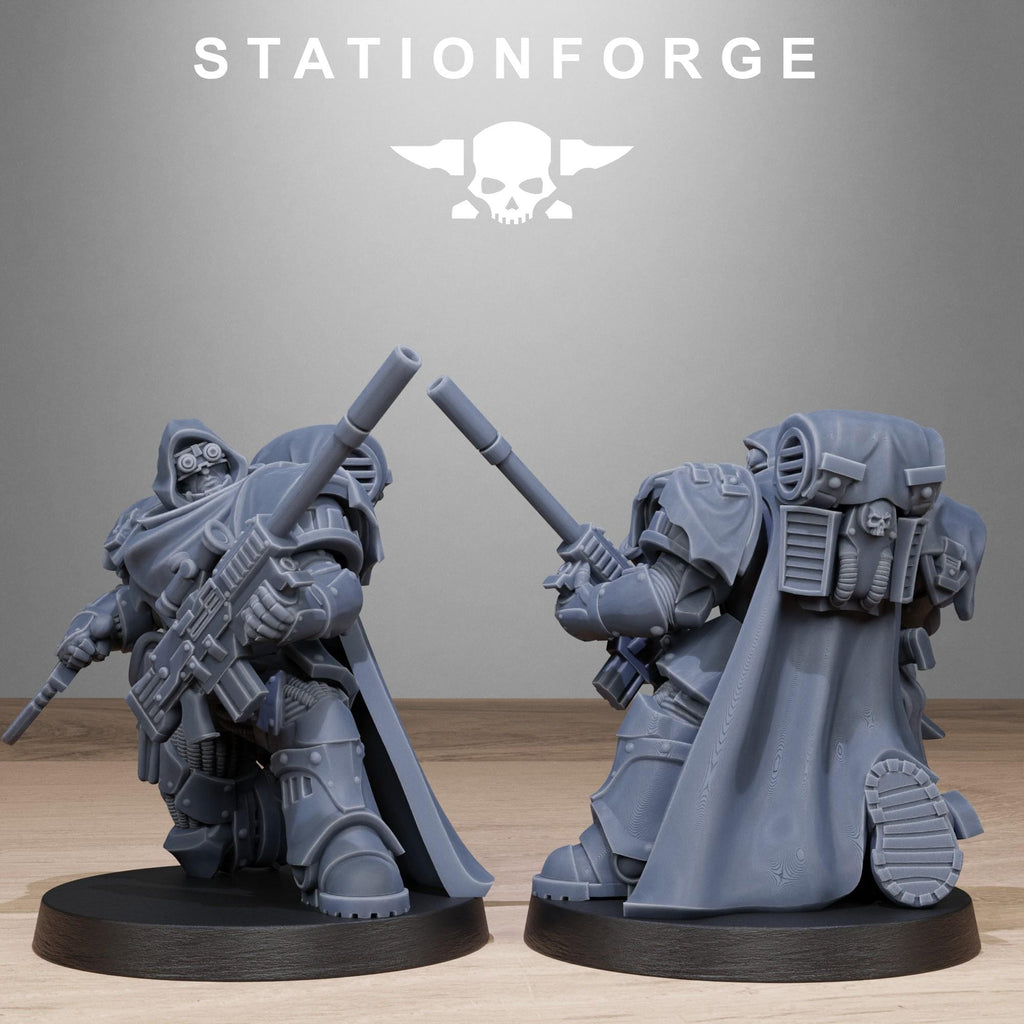 Socratis Snipers from StationForge/10 Tabletop Miniatures +Gratis Bases