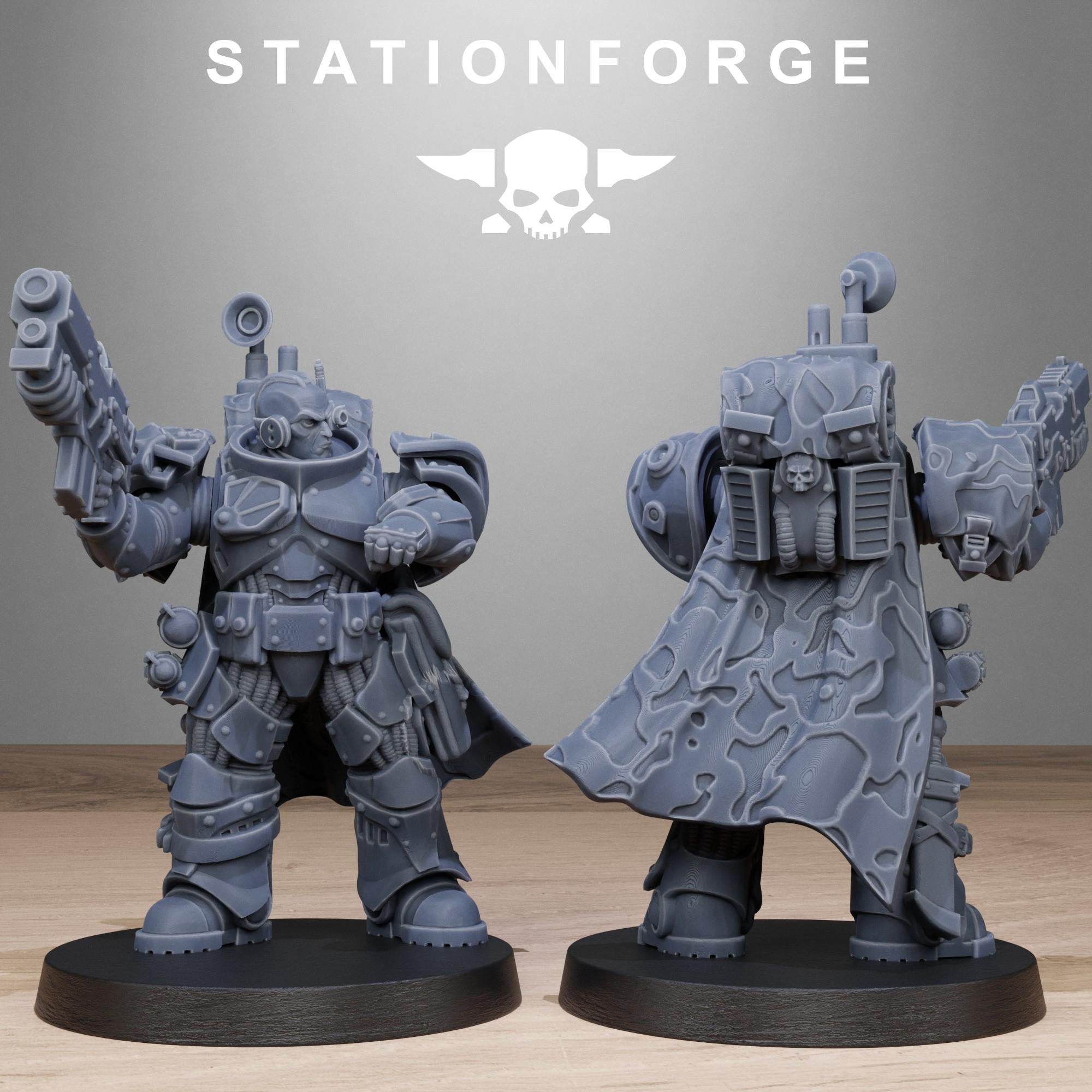 Socratis Snipers from StationForge/10 Tabletop Miniatures +Gratis Bases