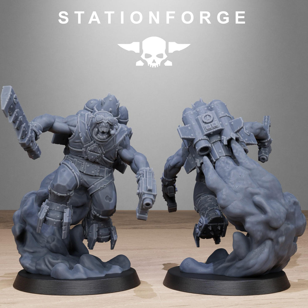 Orkaz Flyers from StationForge/10 Tabletop Miniatures +Gratis Bases
