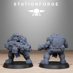 Orkaz Bros Infantry from StationForge/10 Tabletop Miniatures +Gratis Bases
