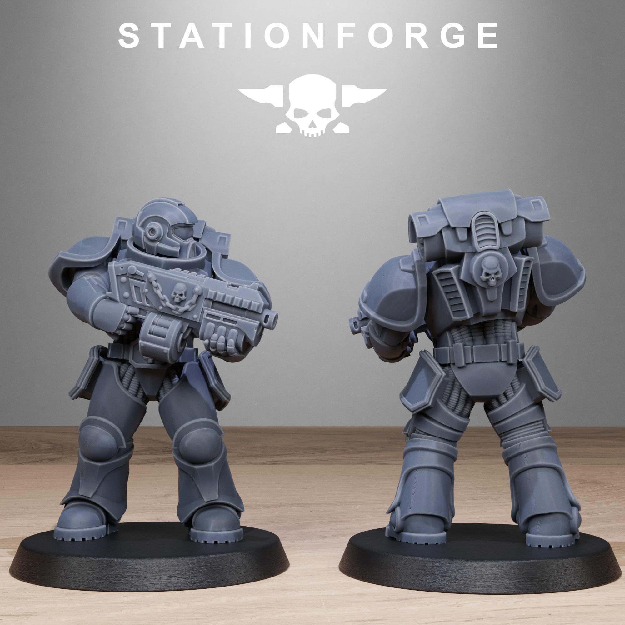 Socratis Brutes from StationForge/10 Tabletop Miniatures +Gratis Bases