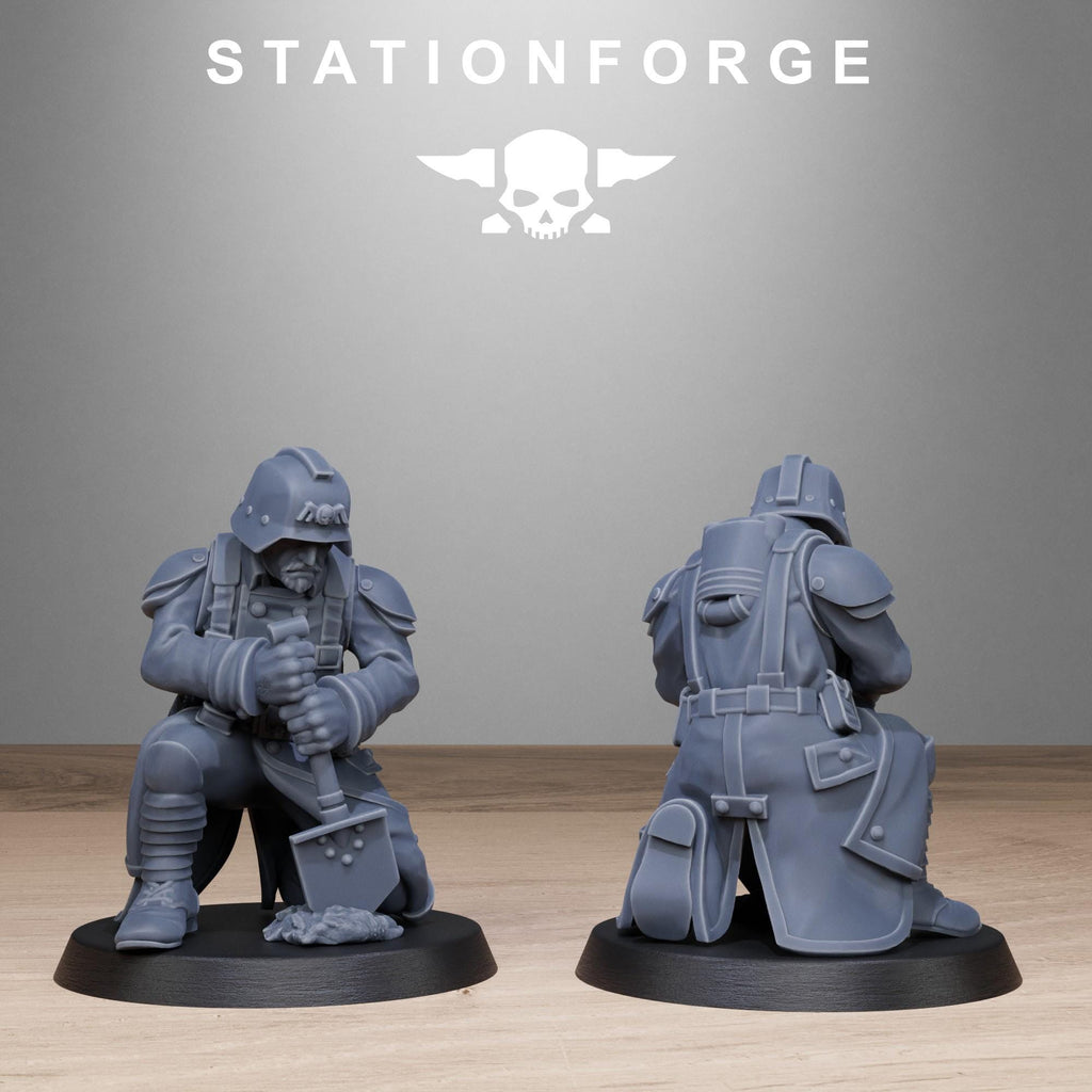 GrimGuard Chill Squad from StationForge/10 Tabletop Miniatures +Gratis Bases