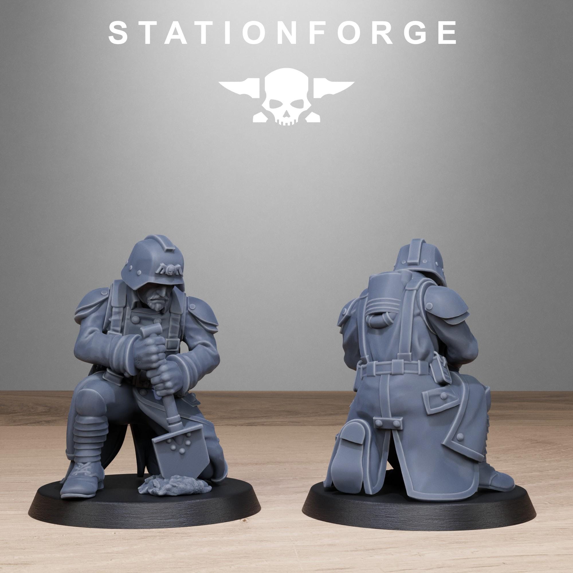 GrimGuard Chill Squad from StationForge/10 Tabletop Miniatures +Gratis Bases