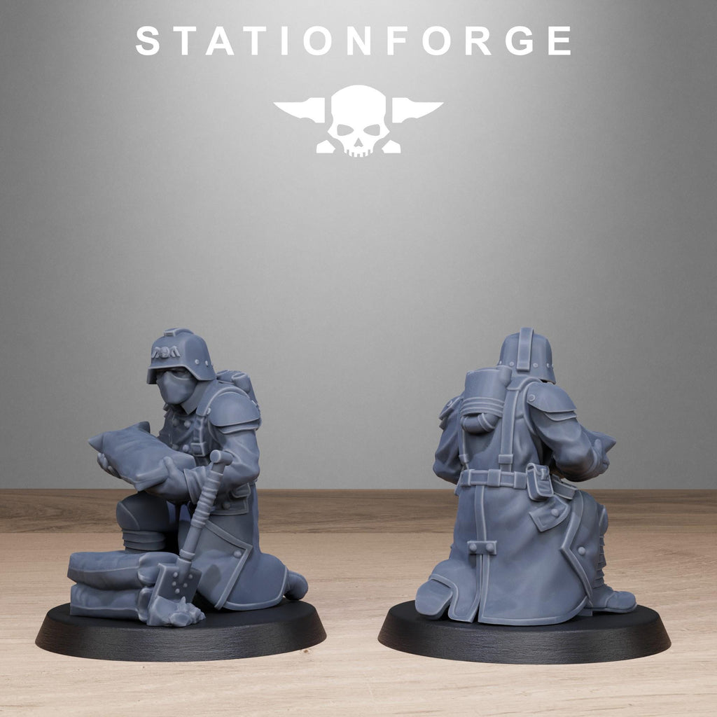 GrimGuard Chill Squad from StationForge/10 Tabletop Miniatures +Gratis Bases