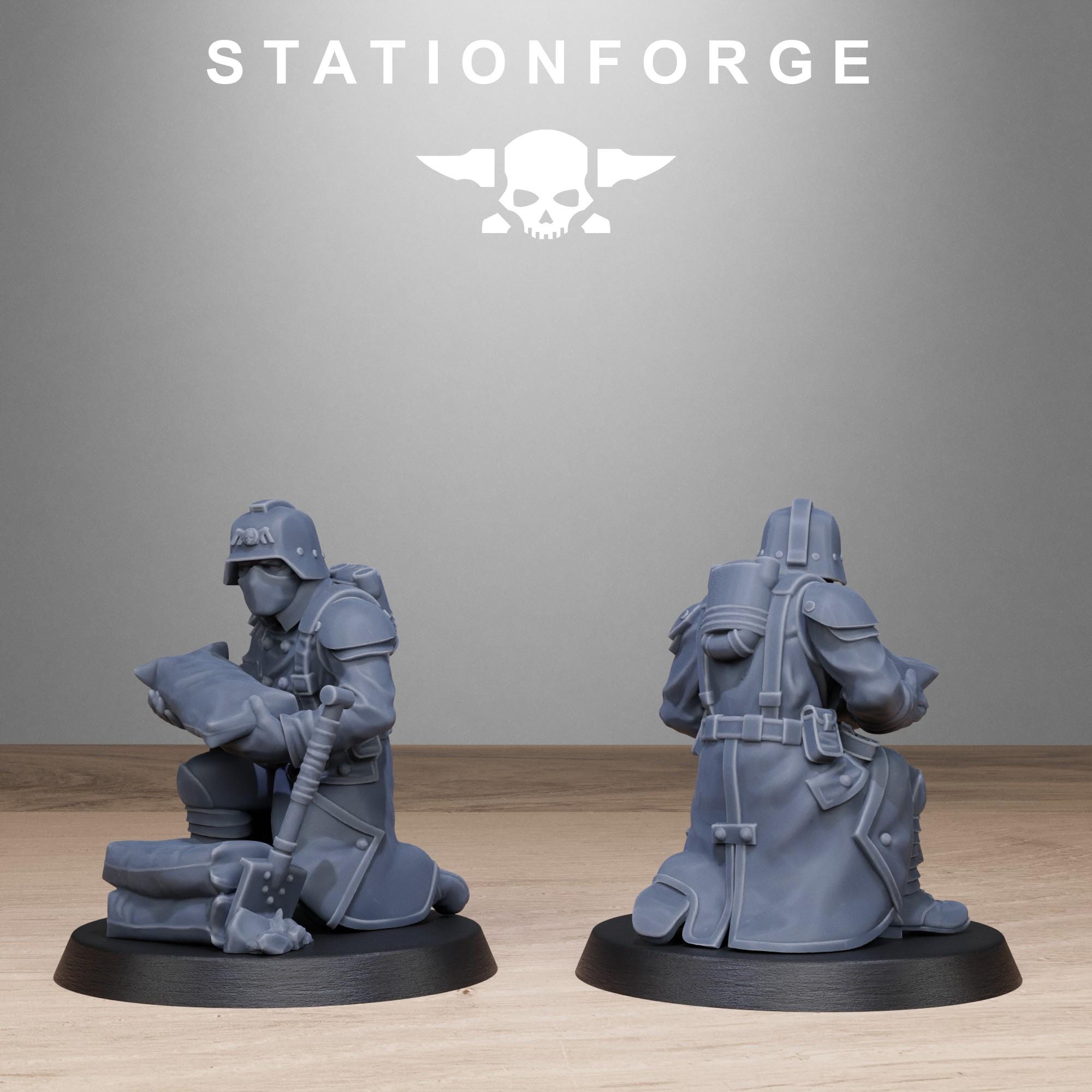 GrimGuard Chill Squad from StationForge/10 Tabletop Miniatures +Gratis Bases