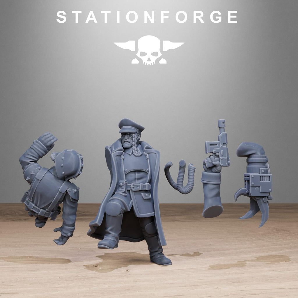 FreeGuard Officer from StationForge/2 Wargame Miniatures +Gratis Bases