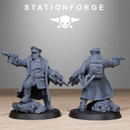 FreeGuard Officer from StationForge/2 Wargame Miniatures +Gratis Bases