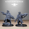 FreeGuard Officer from StationForge/2 Wargame Miniatures +Gratis Bases