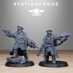 FreeGuard Officer from StationForge/2 Wargame Miniatures +Gratis Bases