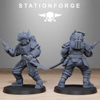 Tarion Melee Infantry from StationForge/10 Wargame Miniatures +Gratis Bases