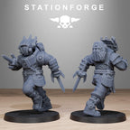 Tarion Melee Infantry from StationForge/10 Wargame Miniatures +Gratis Bases