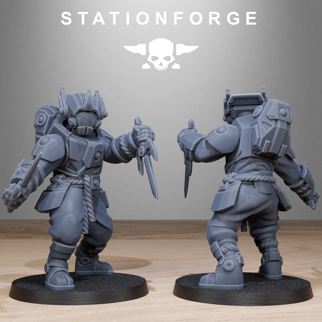 Tarion Melee Infantry from StationForge/10 Wargame Miniatures +Gratis Bases