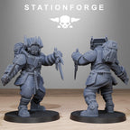 Tarion Melee Infantry from StationForge/10 Wargame Miniatures +Gratis Bases