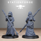 Scavenger Sister Priests from StationForge/10 Wargame Miniatures +Gratis Bases