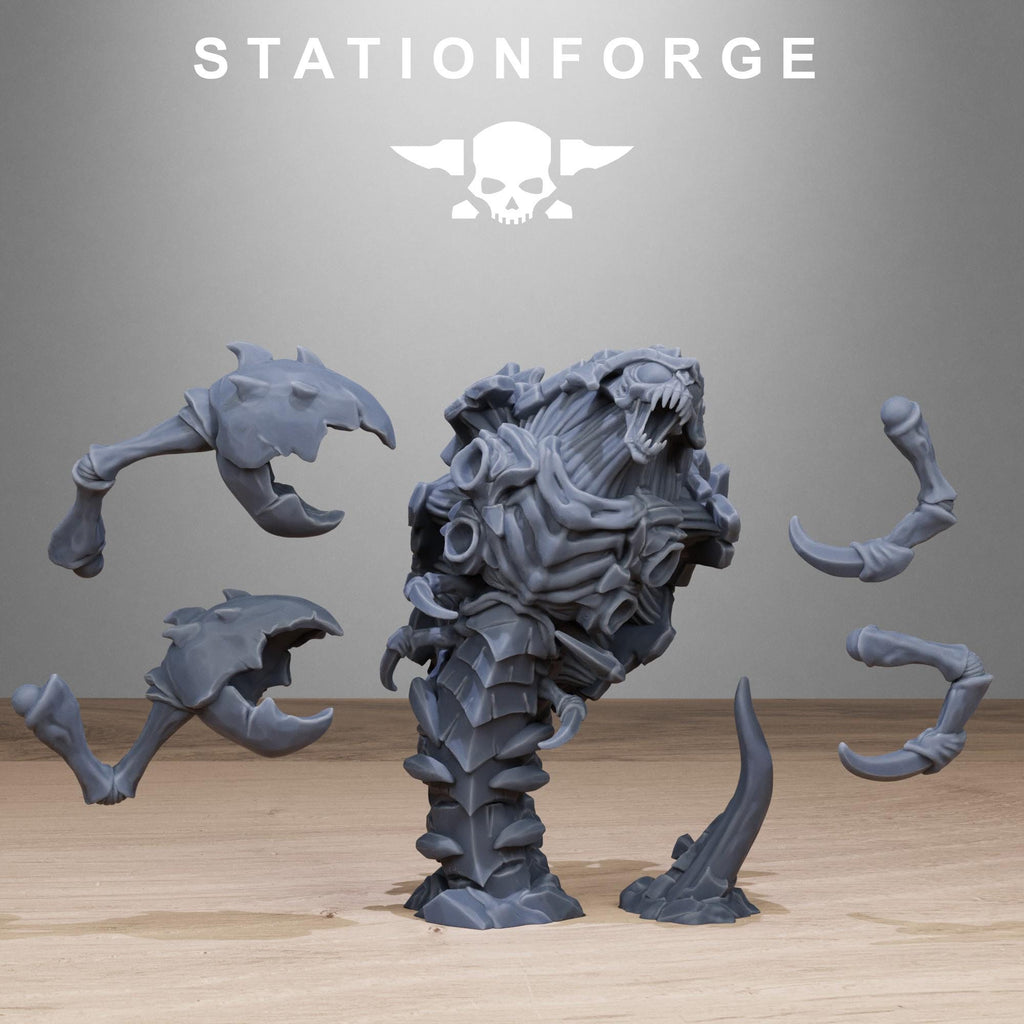 Xenarid Crawlers 1 from StationForge/10 Wargame Miniatures +Gratis Bases