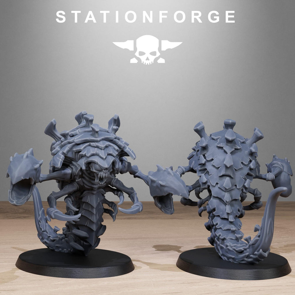 Xenarid Crawlers 1 from StationForge/10 Wargame Miniatures +Gratis Bases