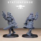 GrimGuard Sisters from StationForge/10 Wargame Miniatures +Gratis Bases