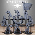GrimGuard Sisters from StationForge/10 Wargame Miniatures +Gratis Bases