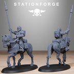 RoyalGuard Cavalry from StationForge/11 Wargame Miniatures +Gratis Bases